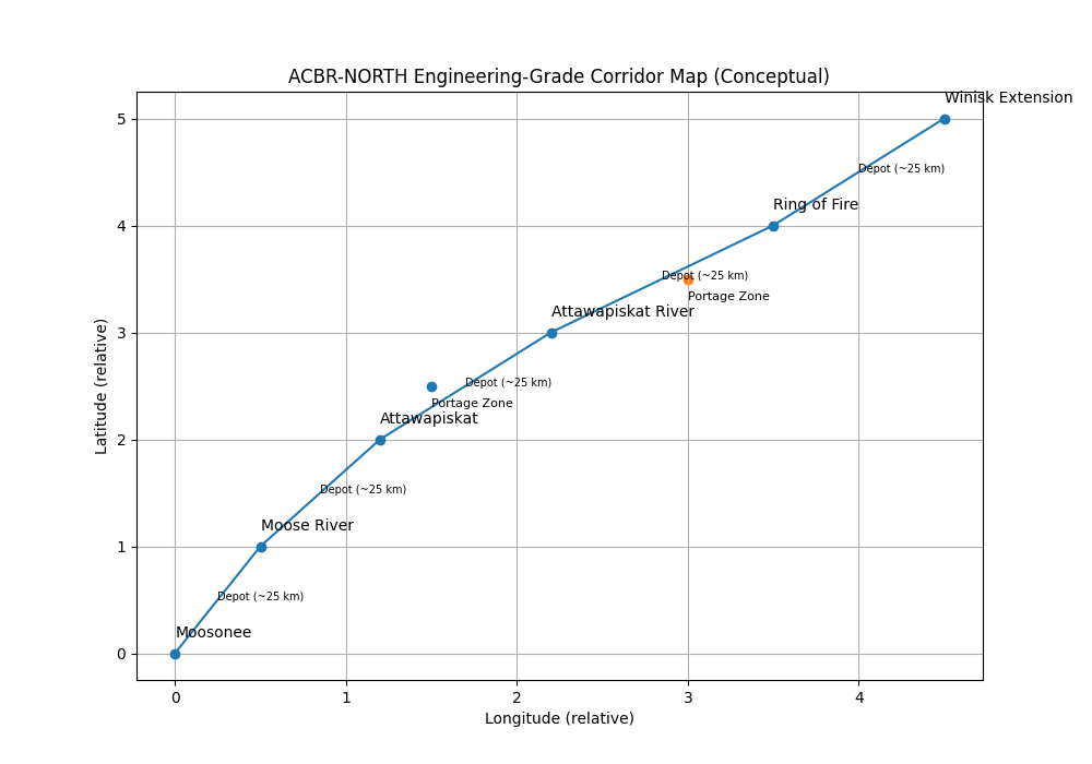 Conceptual engineering corridor map